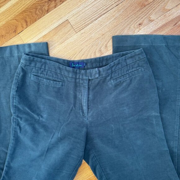 Boden Pants Womens Blue Green Velvet Chino 100% Cotton Straight Leg - 14L - Picture 6 of 7